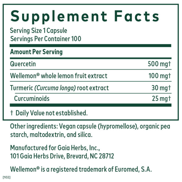 Quercetin Synergy 500 Facts