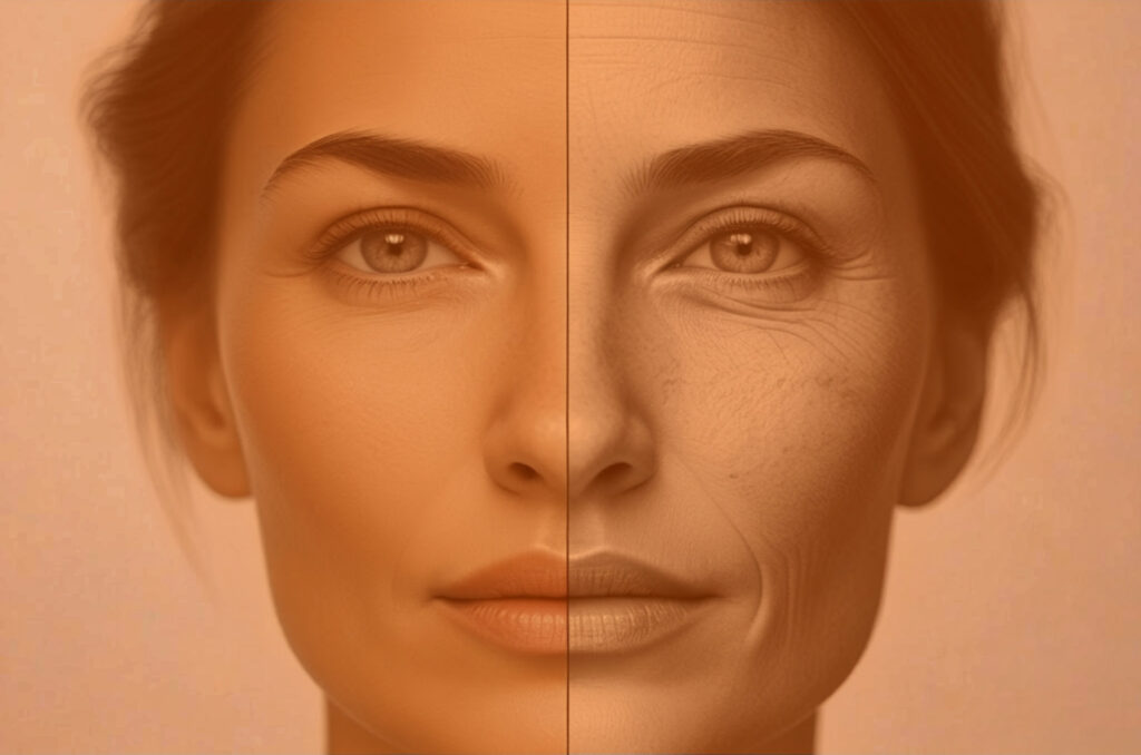 Woman Aging Prematurely