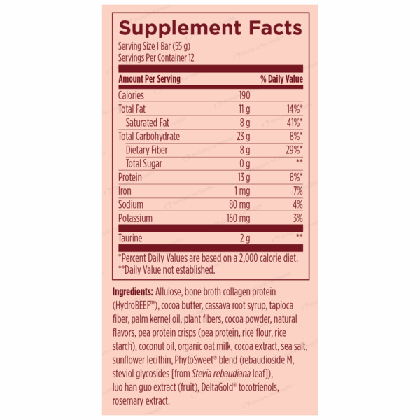 Bone Broth Protein Power Bars Ingredients